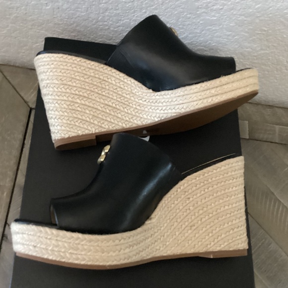 COACH Gloria C Slide Espadrille Wedge Sandals, size 9.5 - Picture 3 of 7